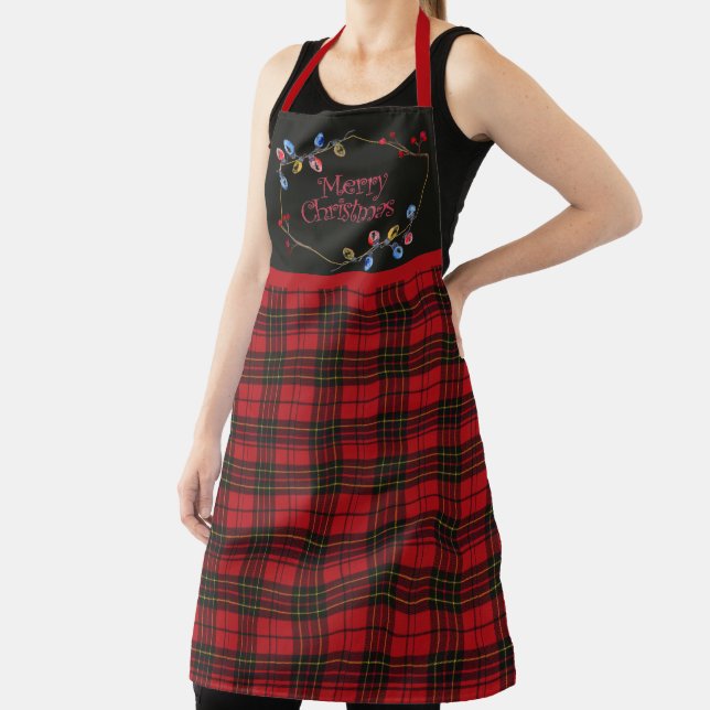 Tablier Brodie Red Original Tartan Christmas (Insitu)