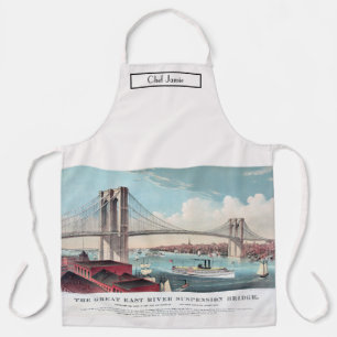 Tablier Brooklyn Brg Grand Pont Suspendu sur l'East River 