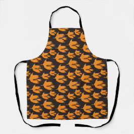 Tablier Broom Ride nocturne - motif Halloween sans soudure