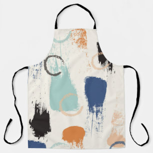 Tablier Brosse pastel abstrait sans couture motif retour
