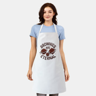 Tablier Brownies Are Eternal - chocolate amoureux design