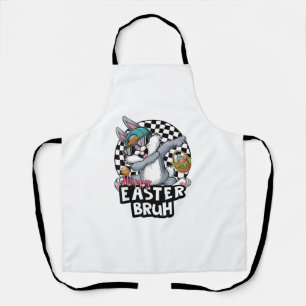 Tablier Bruh Dabbing Rabbit Jour de Pâques Oeufs Dab Garço