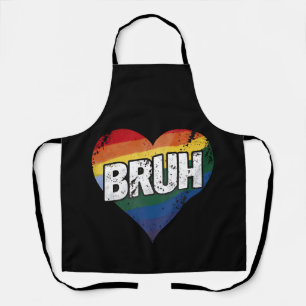 Tablier Bruh Mème Citation Drôle Frère Salutation Gay Fier