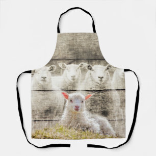 Tablier Brûlure d'agneau de bébé à mouton rustique