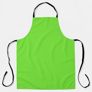 Tablier Budget simple couleur néon vert fluorescent