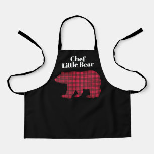 Tablier Buffle rouge noir Plaid Chef Little Bear