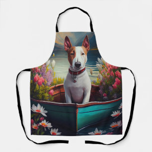 Tablier Bull Terrier sur une pagaie : une aventure Pittore
