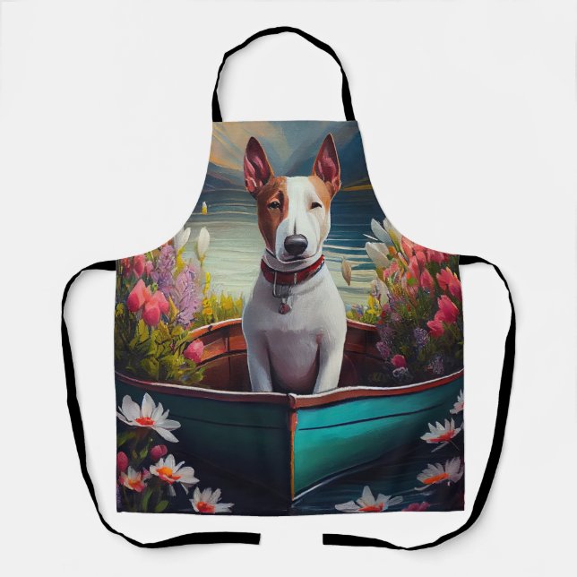 Tablier Bull Terrier sur une pagaie : une aventure Pittore (Recto)