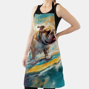 Tablier Bulldog Beach Surf Peinture