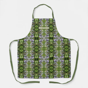 Tablier Bumble Beer Sur Fleur Violet Personnalisé
