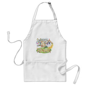 Tablier Bunny célèbre la fête de Pâques