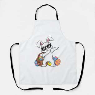 Tablier Bunny Garçons de Pâques Filles Enfants Jeune Lapin