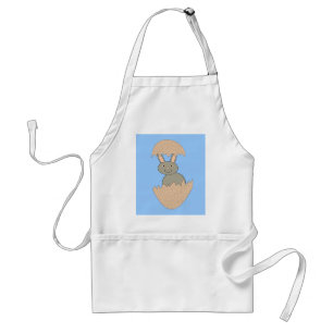 Tablier Bunny Hatching from Egg Weird Cooking Apron