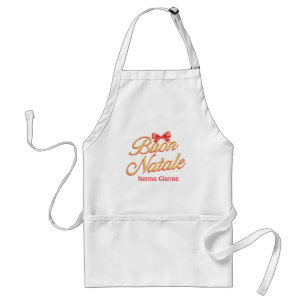 Tablier Buon Natale Italien Christmas Apron