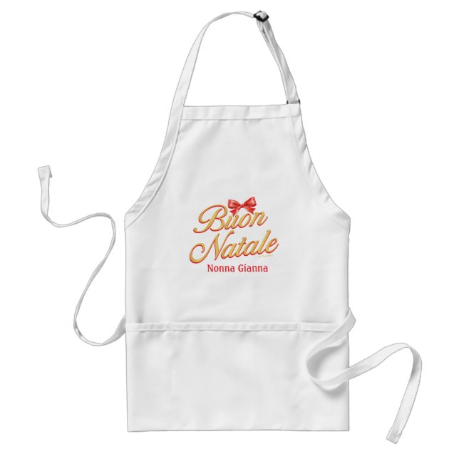 Tablier Buon Natale Italien Christmas Apron (Devant)