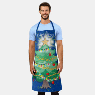 Tablier Buon Natale sapin de Noël cuisine de pâtes itali