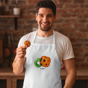 Tablier C est pour Cookie Alphabet Letter Chocolate Chip