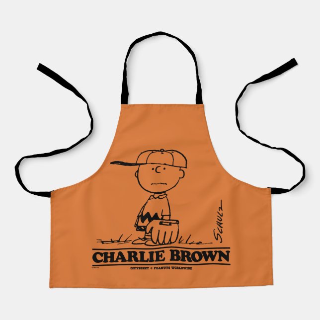 Tablier cacahuètes | Charlie Brown Jouer à la balle (Recto)