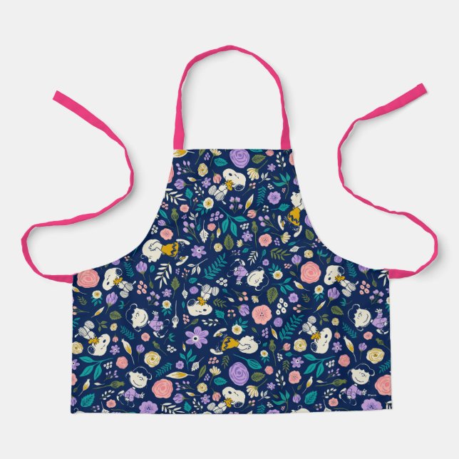 Tablier cacahuètes en Motif de fleurs (Recto)