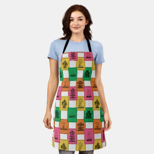 Tablier cacahuètes   Motif Colorblock amusant