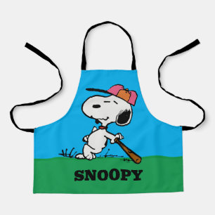Tablier cacahuètes   Snoopy at Bat