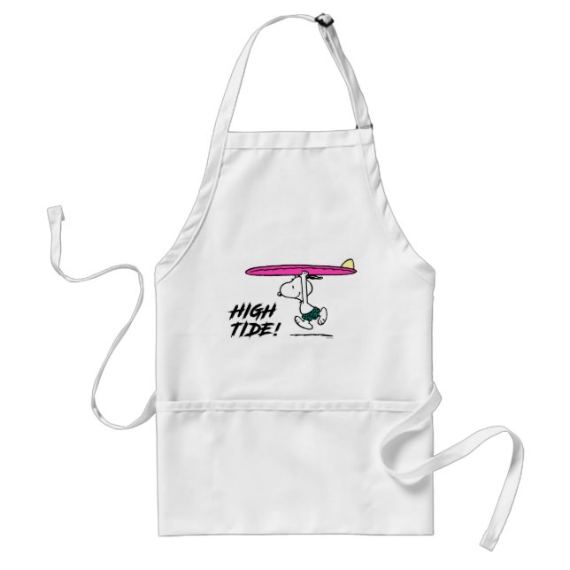 Tablier cacahuètes | Snoopy Courir sur le Surf (Devant)