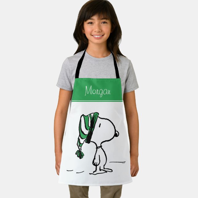 Tablier cacahuètes | Snoopy Green Casquette de neige (Insitu)