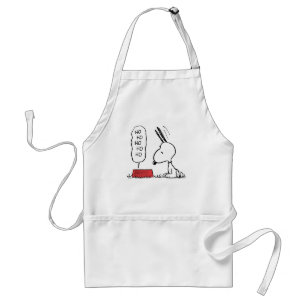 Tablier cacahuètes Snoopy Ho Ho Ho Plat alimentaire