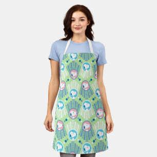 Tablier cacahuètes   Snoopy Mint Green Deco Dreams Motif
