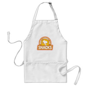 Tablier cacahuètes Snoopy N'oubliez pas les snacks