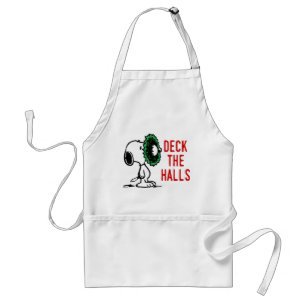 Tablier cacahuètes   Snoopy pour les fêtes