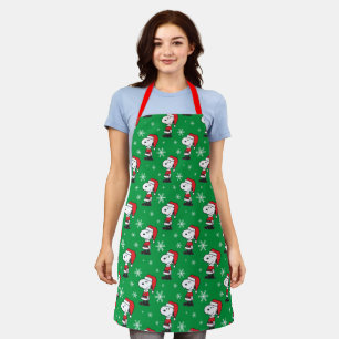 Tablier cacahuètes   Snoopy Santa Claus