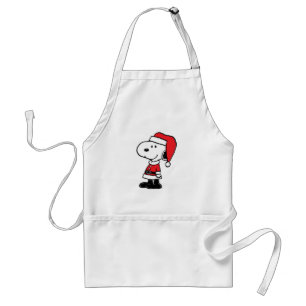 Tablier cacahuètes   Snoopy Santa Claus