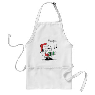 Tablier cacahuètes Snoopy Santa Claus Accordian