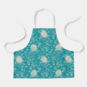 Tablier cacahuètes   Snoopy Turquoise Tropical Beach Motif