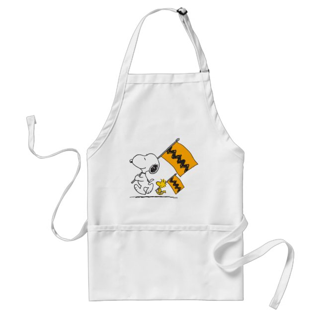 Tablier cacahuètes | Snoopy & Woodstock (Devant)