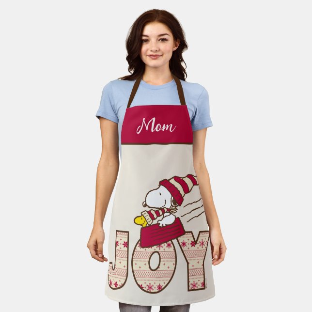 Tablier cacahuètes | Snoopy & Woodstock Joy Sled Ride (Porté)