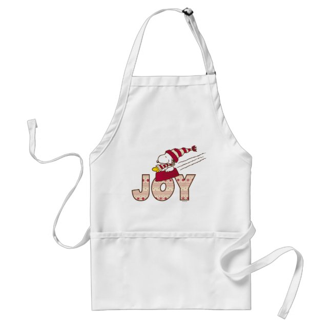 Tablier cacahuètes | Snoopy & Woodstock Joy Sled Ride (Devant)