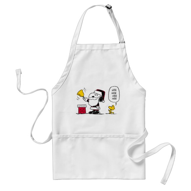 Tablier cacahuètes | Snoopy & Woodstock Père Noël Bell Rin (Devant)