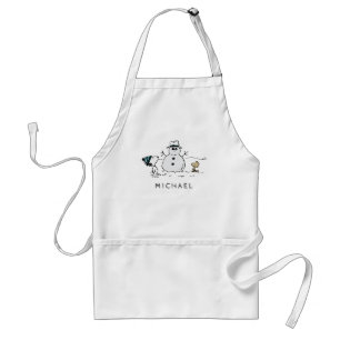 Tablier cacahuètes Snoopy & Woodstock Snowman Ajouter