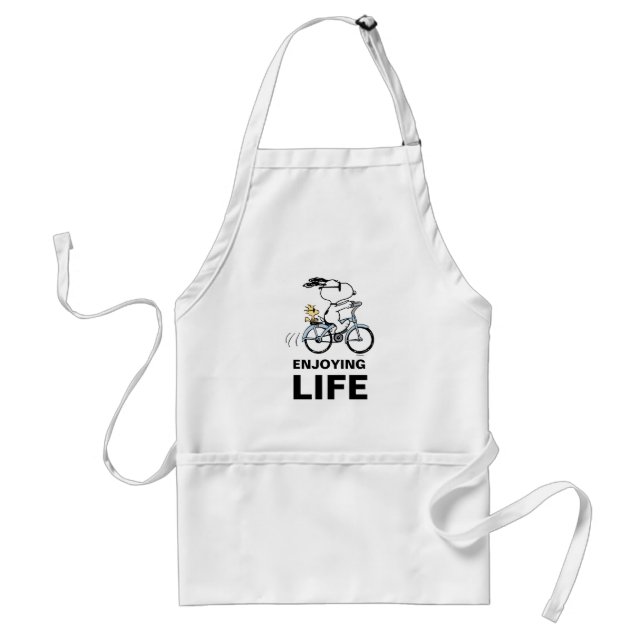 Tablier cacahuètes | Vélo Snoopy & Woodstock (Devant)