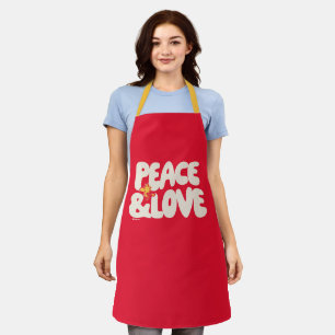 Tablier cacahuètes   Woodstock Peace & Love