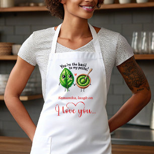 Tablier Cadeau Amour Sucré Dessin Animé Nom Person
