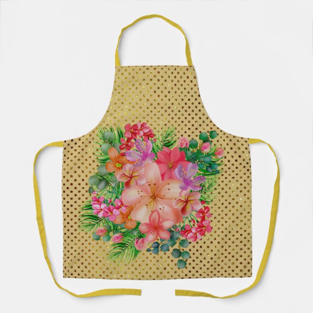 Tablier Cadeau Amoureux des jardins fleur sauvage Paradise (Recto)