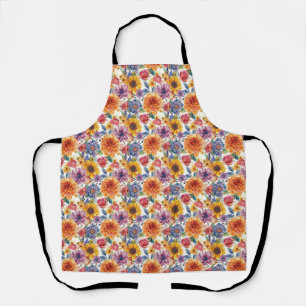 Tablier Cadeau d'anniversaire   Composition florale vibran