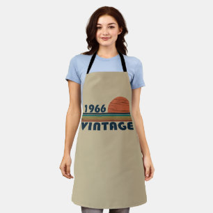 Tablier Cadeau d'anniversaire de style vintage né en 1966