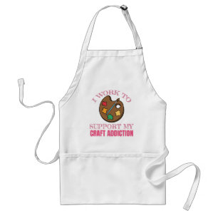 Tablier Cadeau D'Artisanat Je Travaille Pour Soutenir Mon