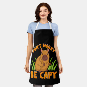 Tablier Cadeau de capybara Mignon Drôle Amateur de zoo Pro