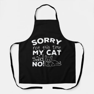 Tablier Cadeau de citation de chat drôle chats