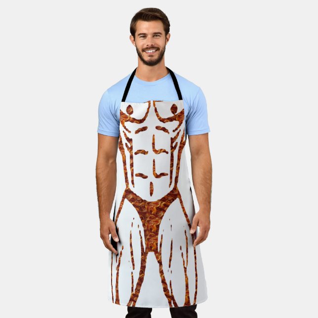 Tablier Cadeau de Cuisine chef | Muscle de nouveauté amusa (Porté)